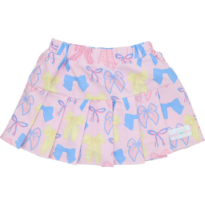 Bow Print Tennis Skirt