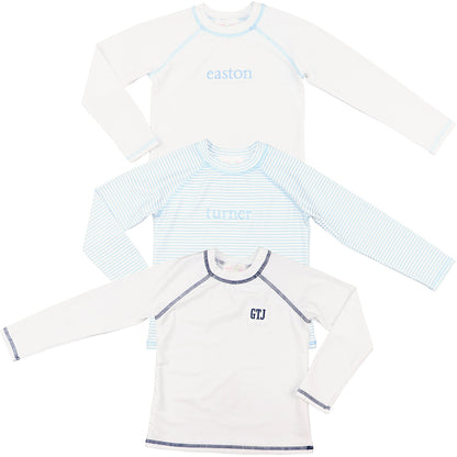 White And Blue Rashguard