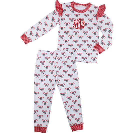 Candy Cane Knit Pajamas