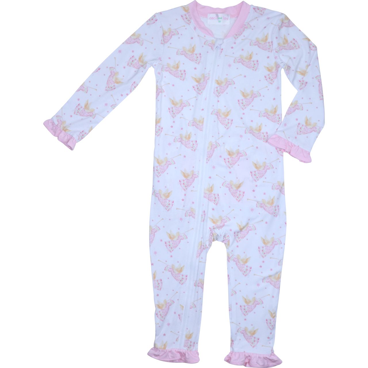 Christmas Angels Knit Zipper Pajamas