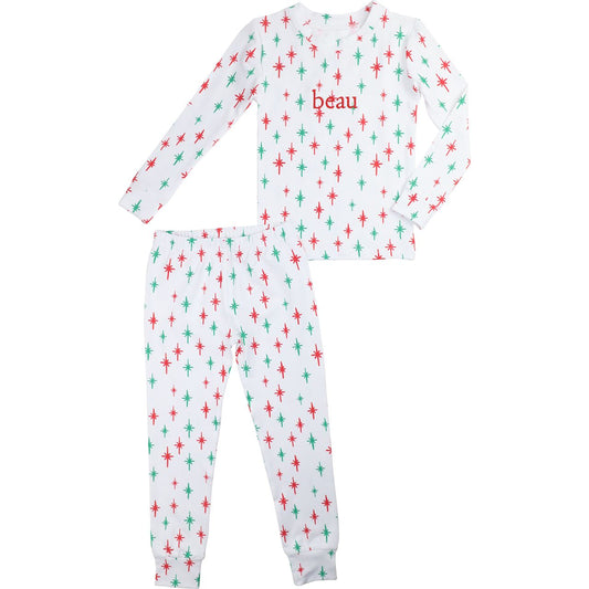 Christmas Stars Knit Pajamas