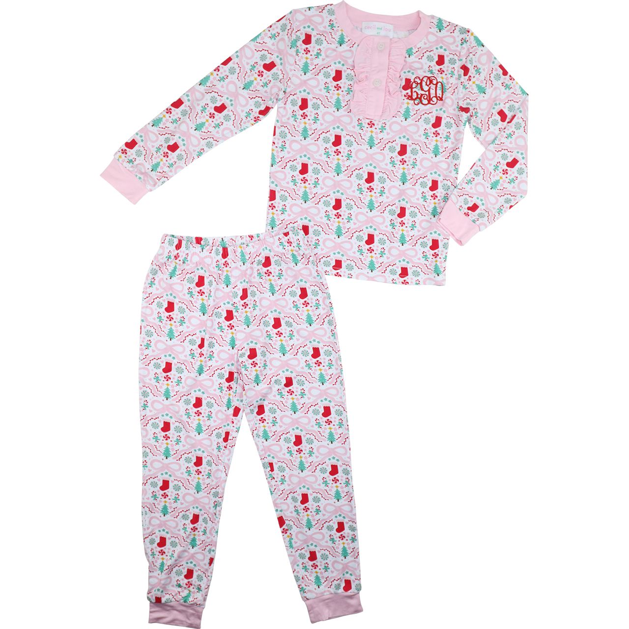 Christmas Stocking Knit Pajamas