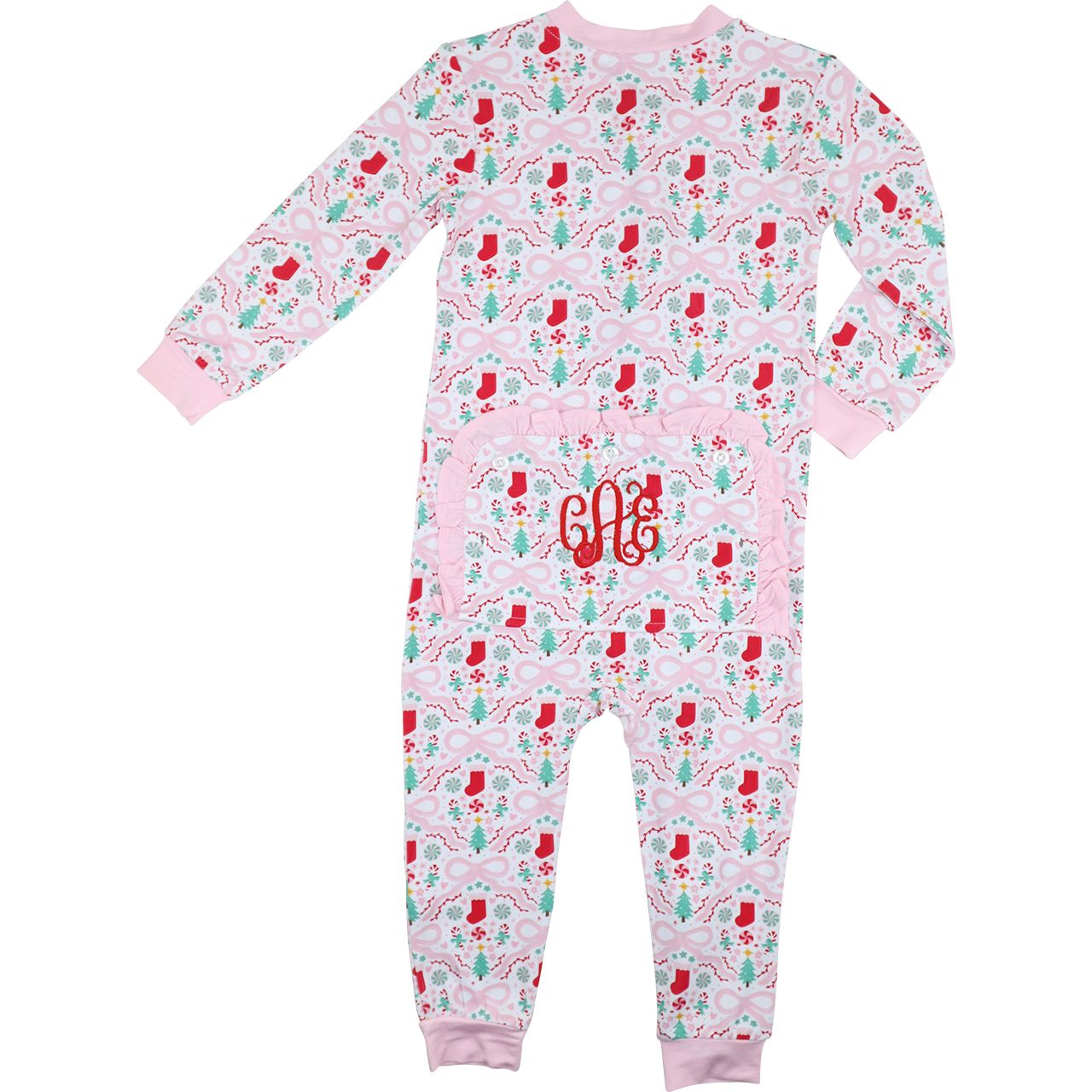 Christmas Stocking Knit Zipper Pajamas