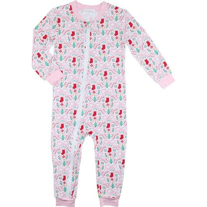 Christmas Stocking Knit Zipper Pajamas