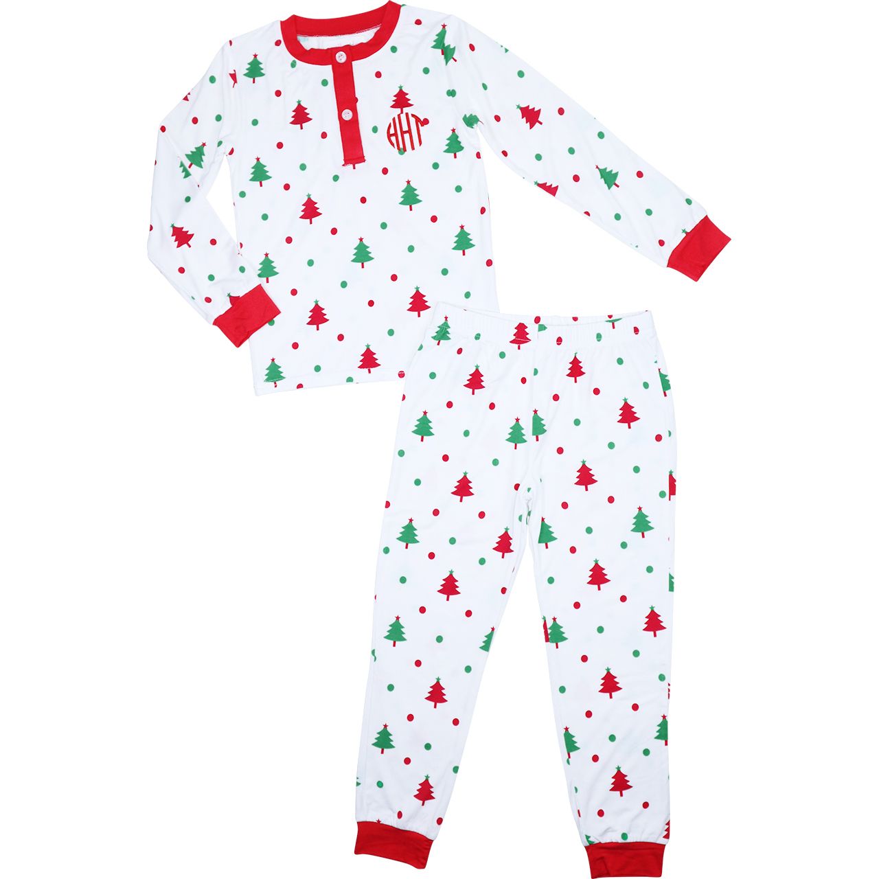 Christmas Tree Knit Pajamas