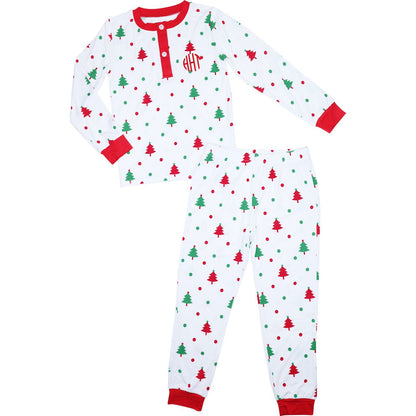 Christmas Tree Knit Pajamas
