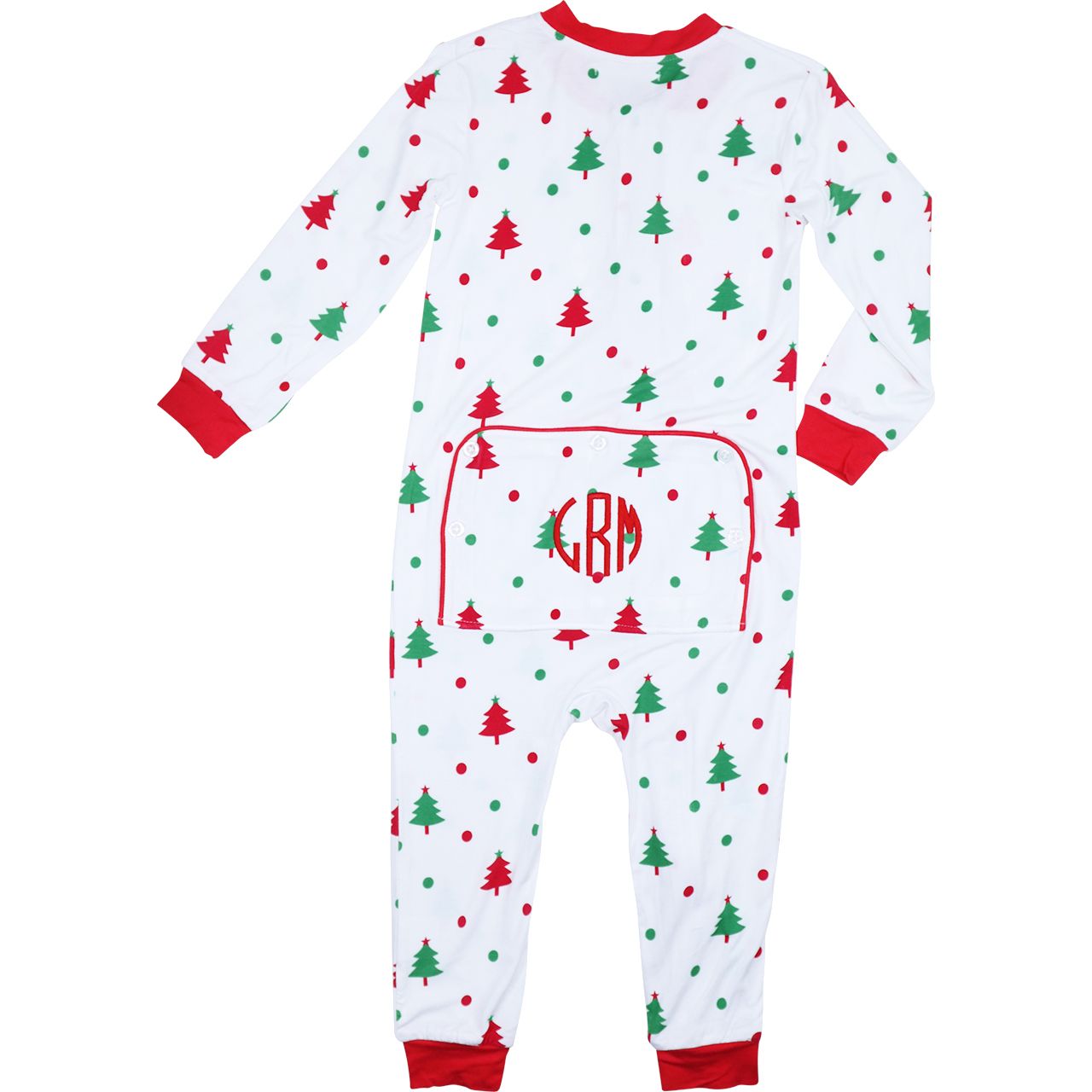 Christmas Tree Knit Zipper Pajamas