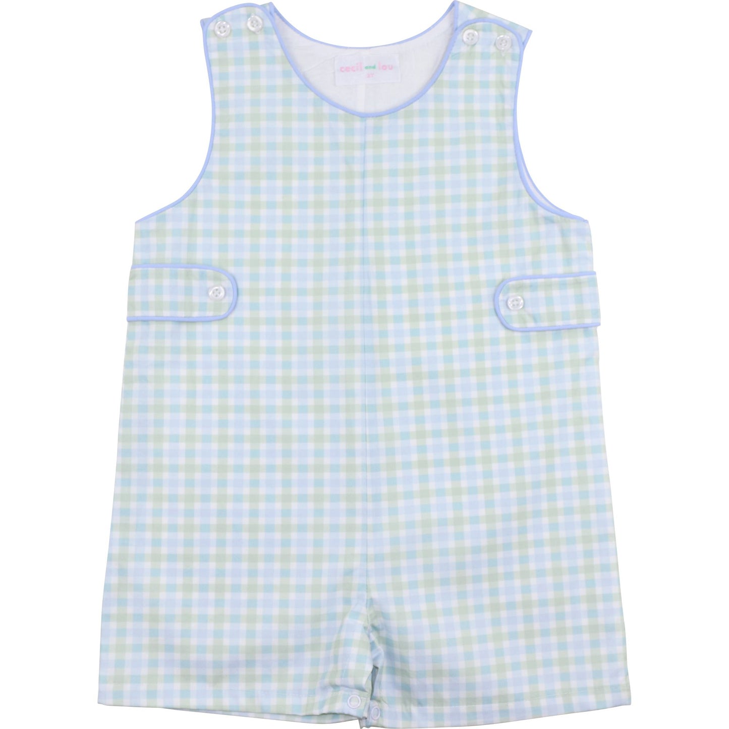 Blue And Green Check Jon Jon