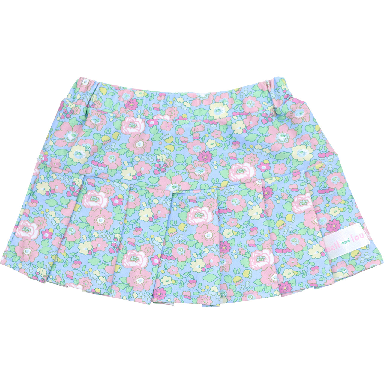 Colorful Floral Lycra Tennis Skirt3