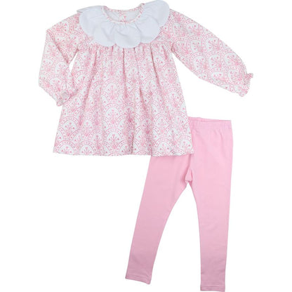 Corduroy Floral Hearts Legging Set