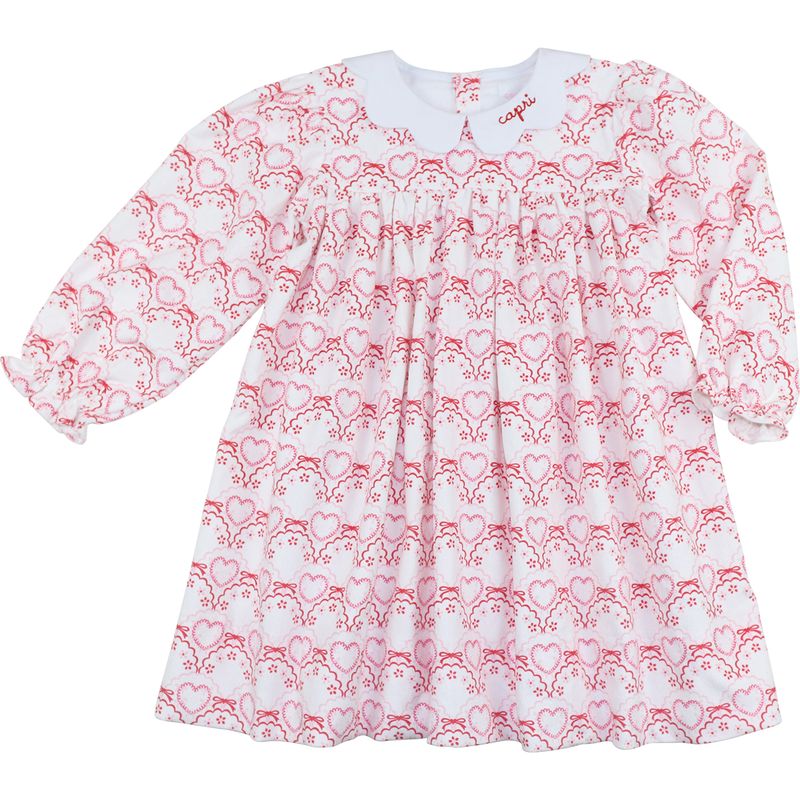 Corduroy Heart And Bow Dress