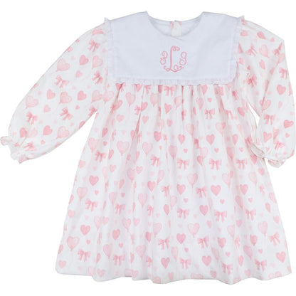 Corduroy Heart Balloon Dress