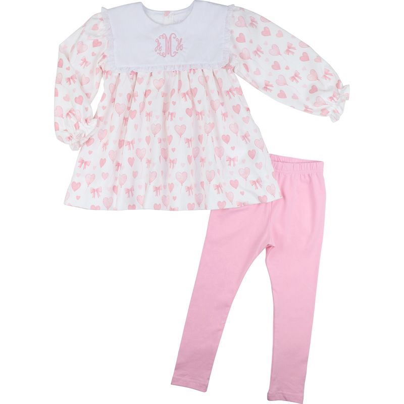 Corduroy Heart Balloon Legging Set