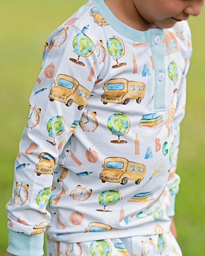 Blue School Days Pajamas