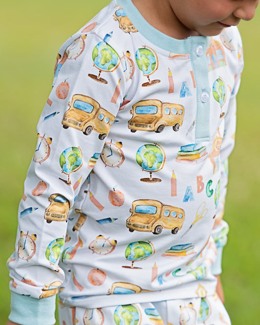 Blue School Days Pajamas