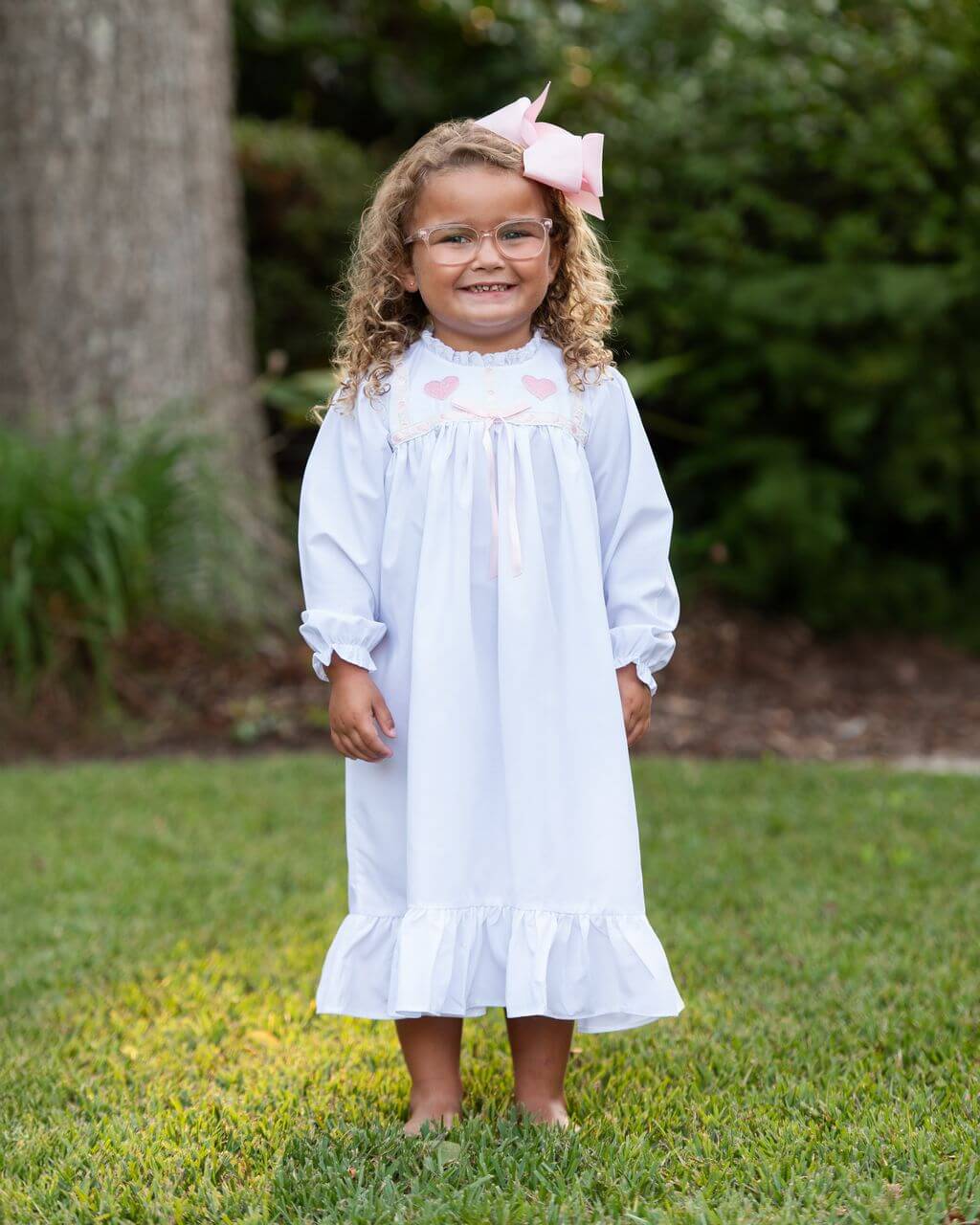 Embroidered Heart Nightgown