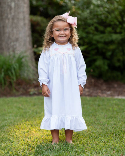 Embroidered Heart Nightgown