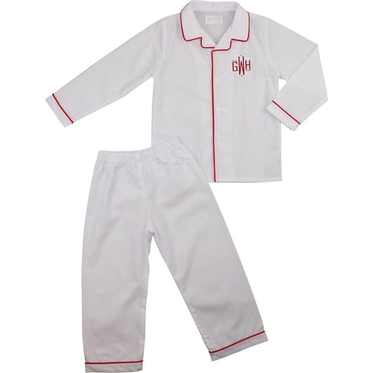 White And Red Pajamas