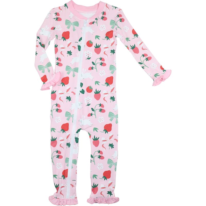 Easter Print Knit Zipper Pajamas