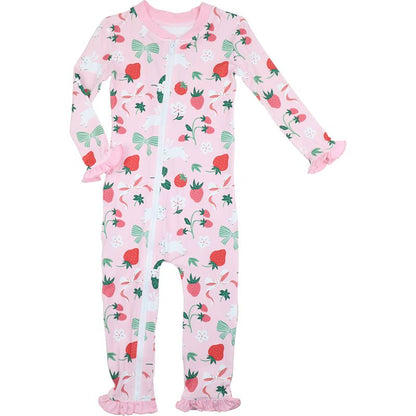 Easter Print Knit Zipper Pajamas