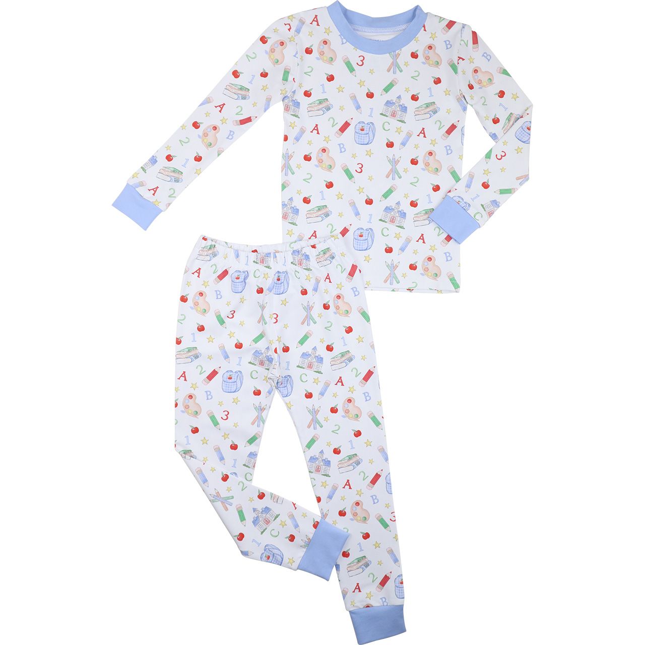Boys Back To School Knit Pajamas