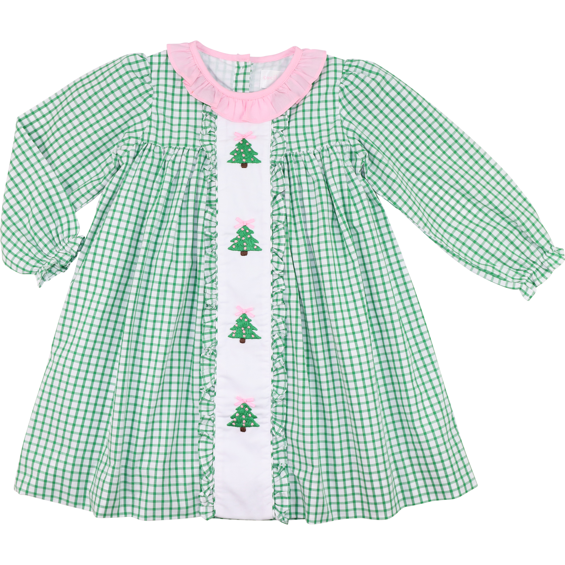 Embroidered Christmas Tree Dress