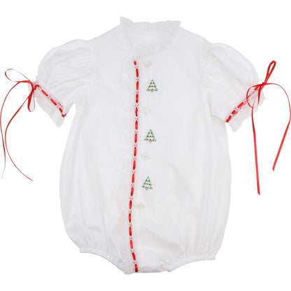 Embroidered Christmas Tree Heirloom Bubble