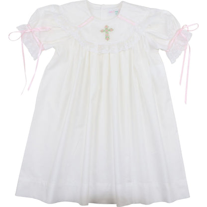 Embroidered Cross Heirloom Dress