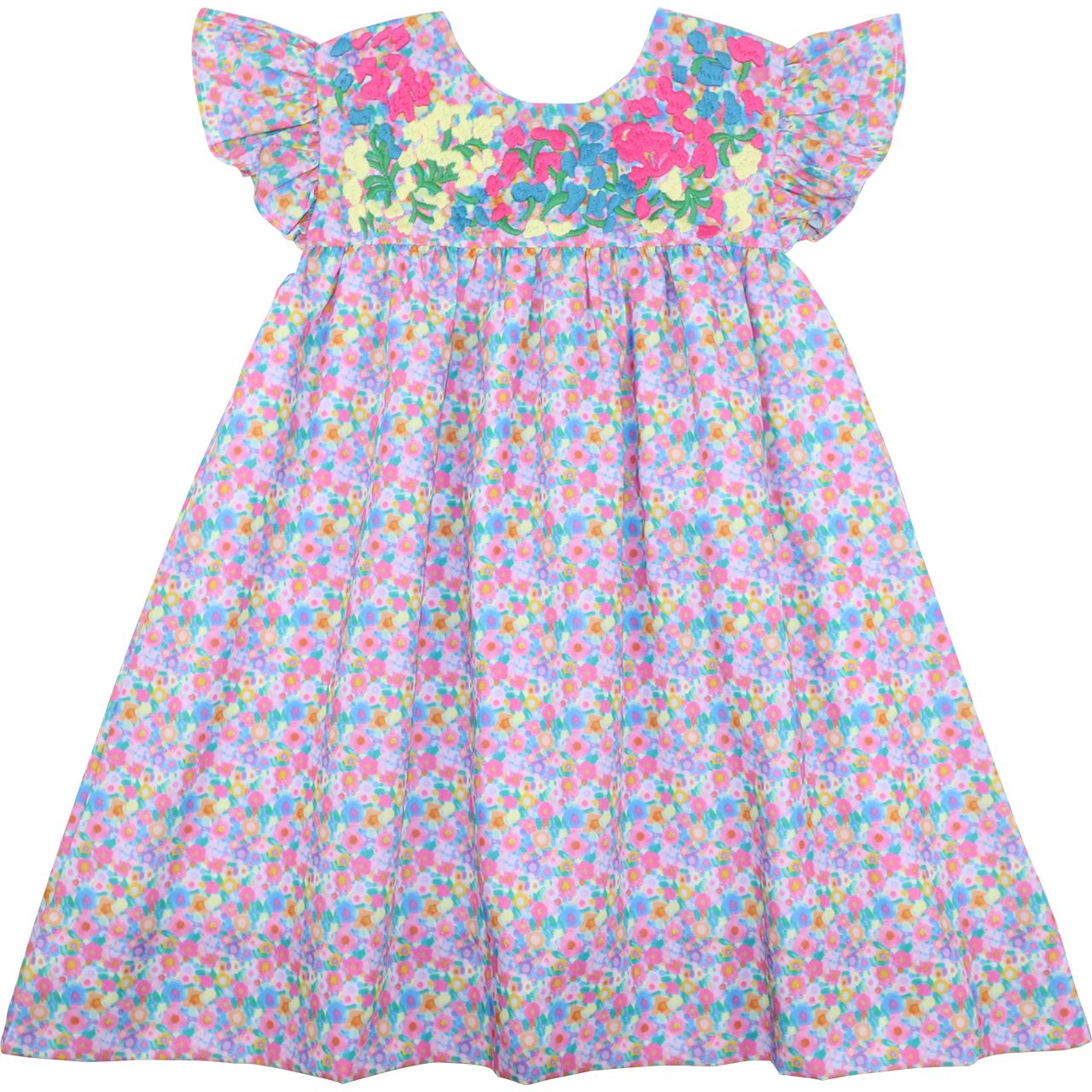 Embroidered Fiesta Dress