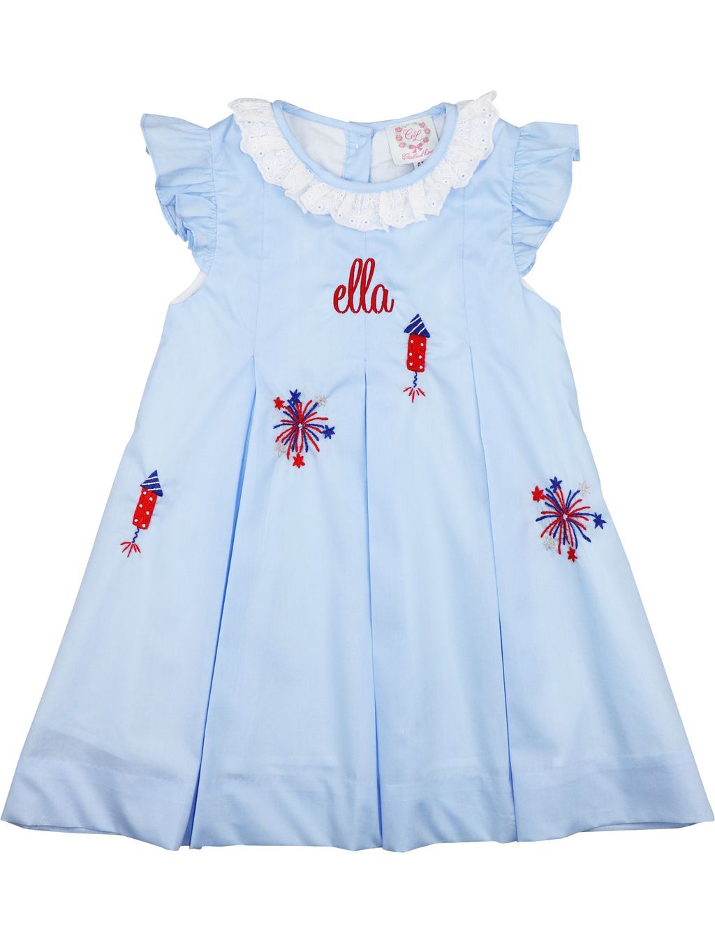 Embroidered Fireworks Dress
