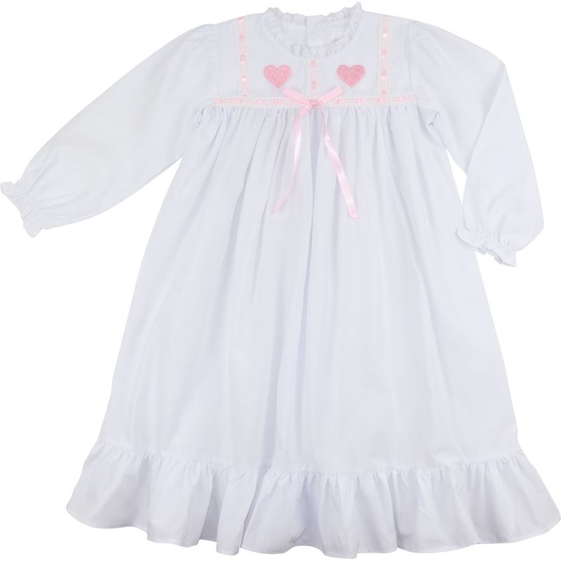 Embroidered Heart Nightgown