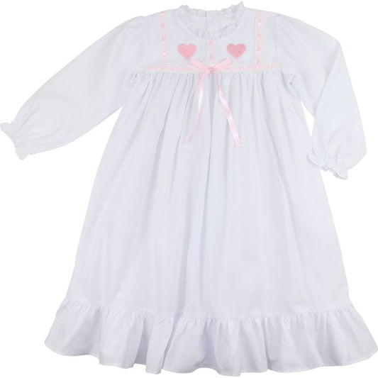 Embroidered Heart Nightgown