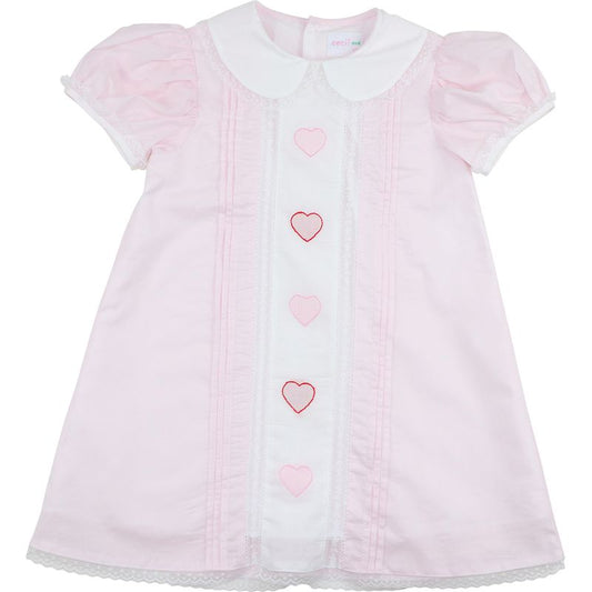 Embroidered Hearts Heirloom Dress