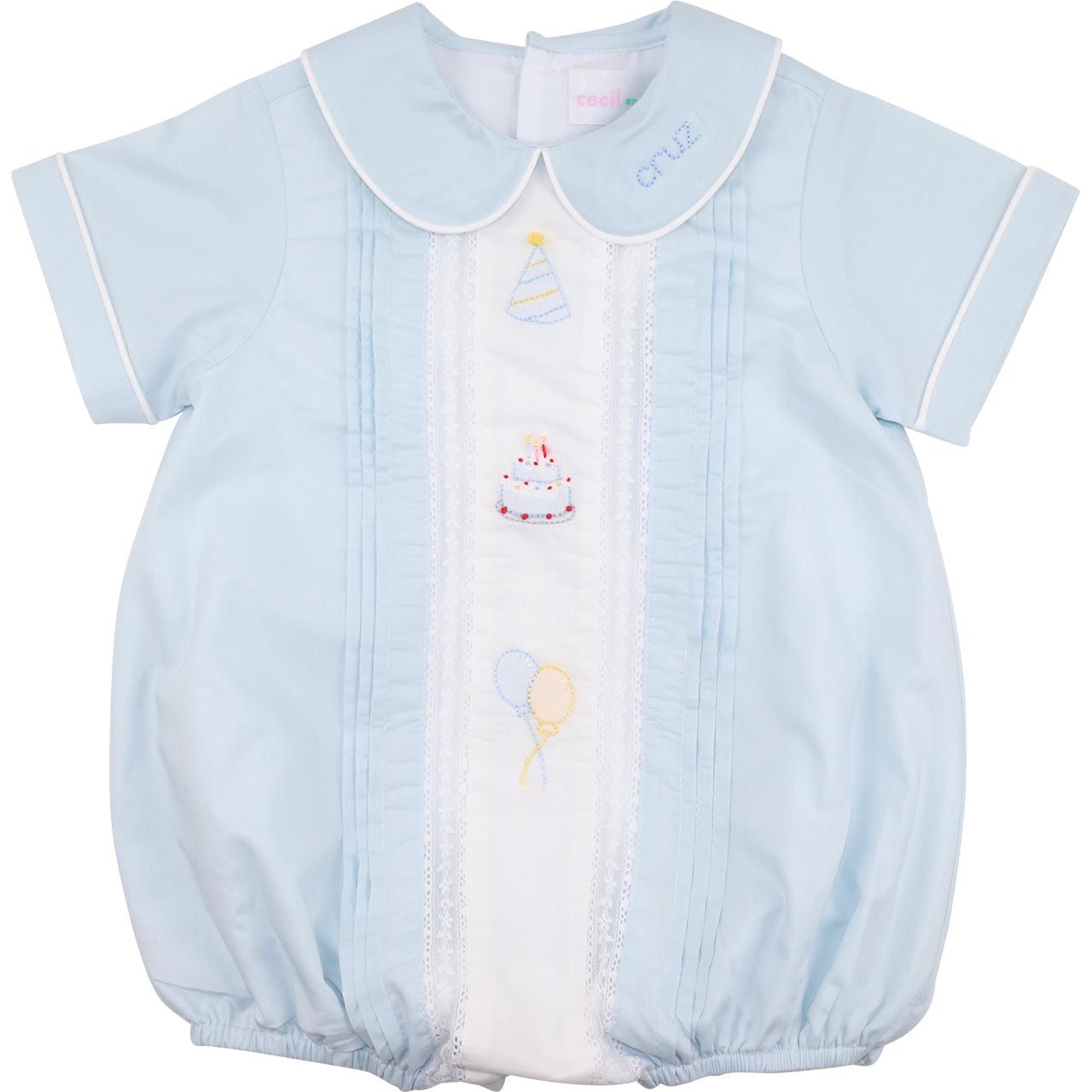 Embroidered Heirloom Birthday Bubble