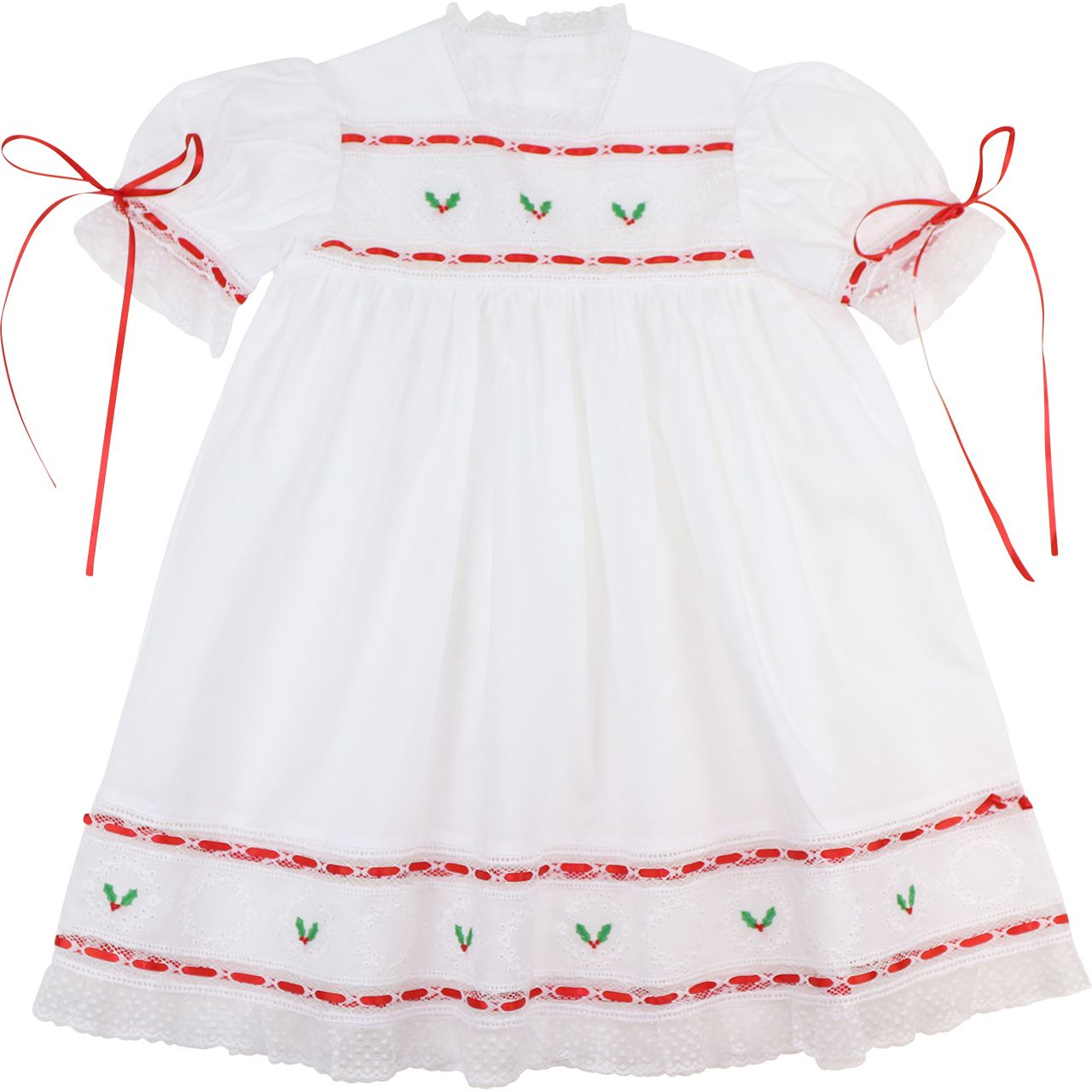 Embroidered Holly Heirloom Dress