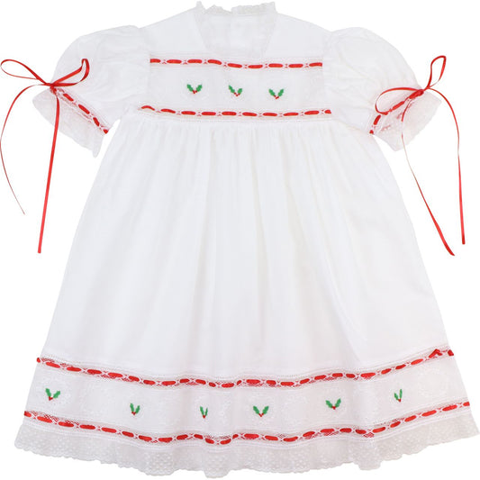 Embroidered Holly Heirloom Dress