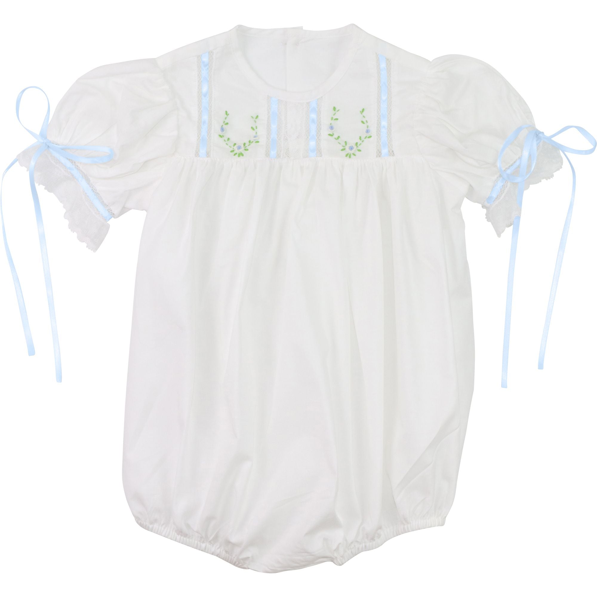 Embroidered Satin Ribbon Heirloom Bubble - Cecil & Lou