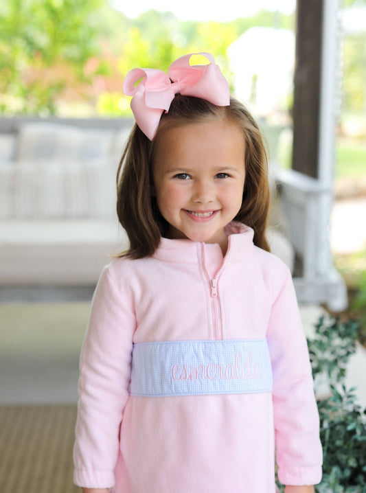 Pink Fleece Pullover