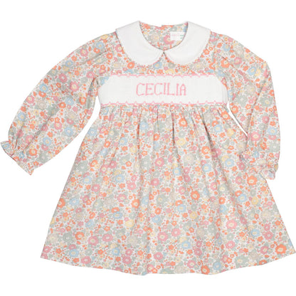 Fall Floral Custom Smocked Dress