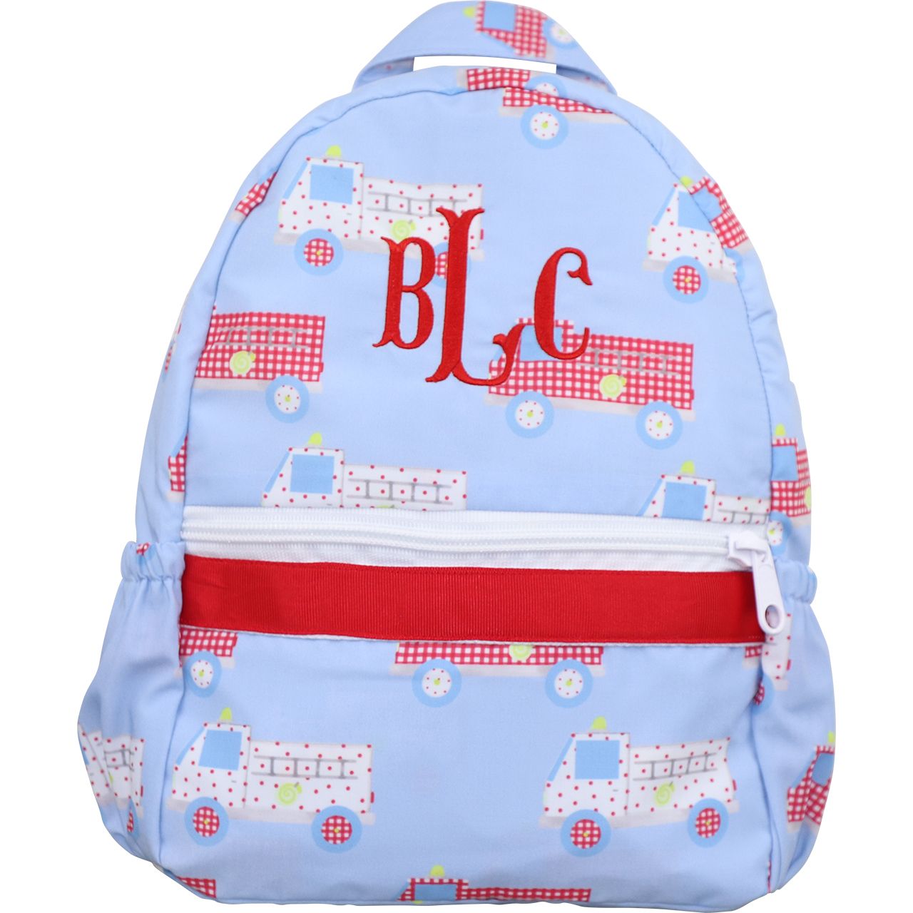 Firetruck Print Backpack
