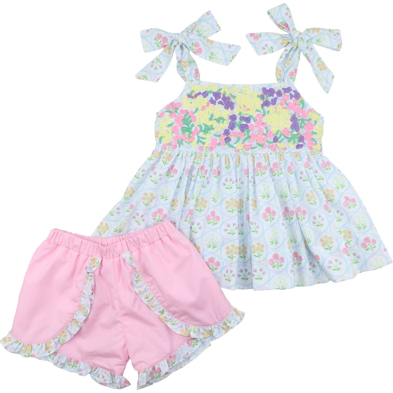 Floral Bouquet Fiesta Short Set