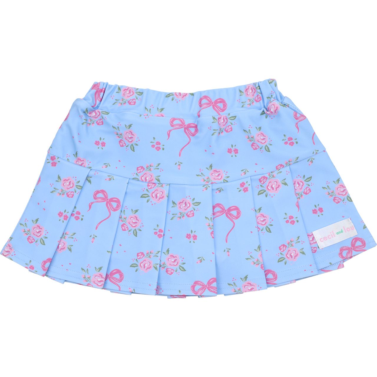 Floral Bow Tennis Skirt
