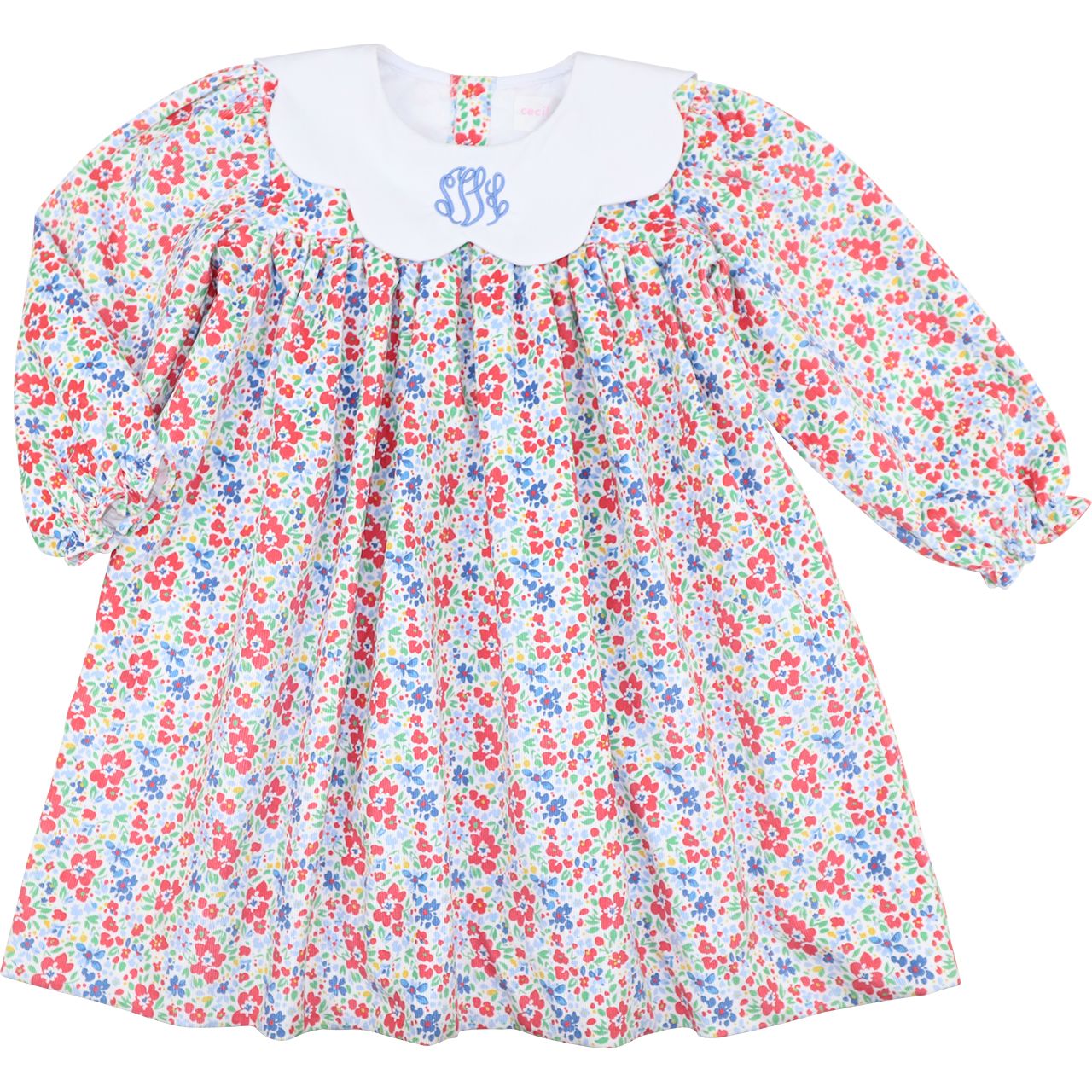 Floral Corduroy Dress