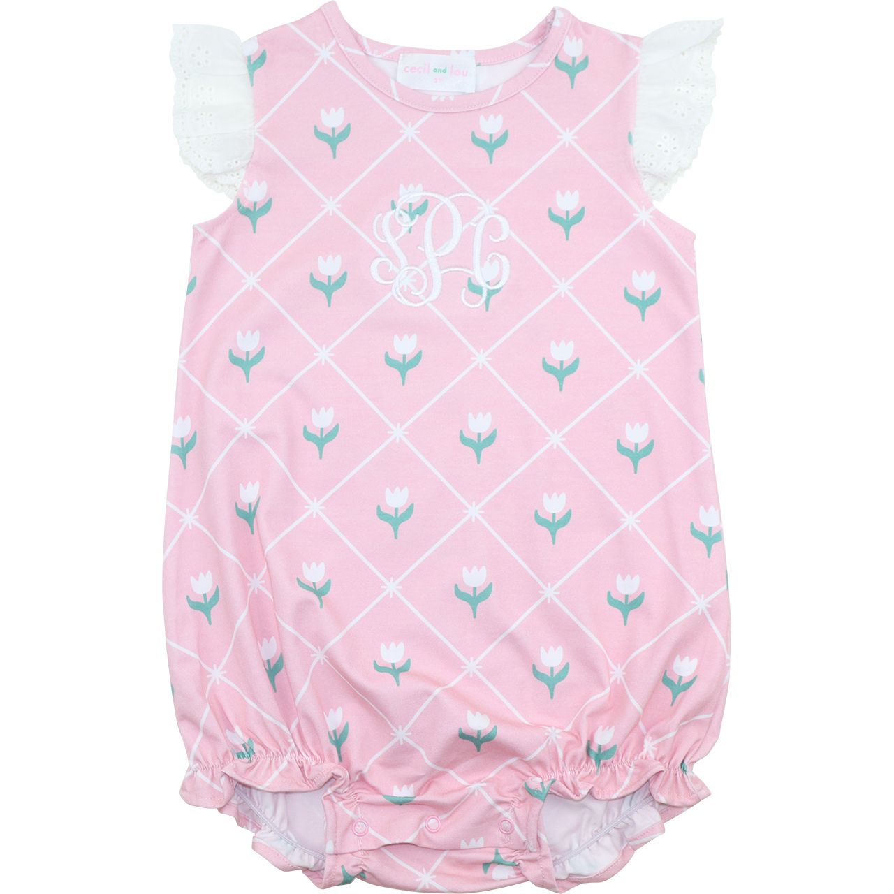 Floral Knit Eyelet Bubble