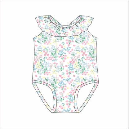 Floral Lycra Swimsuit3