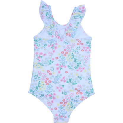 Floral Lycra Swimsuit back
