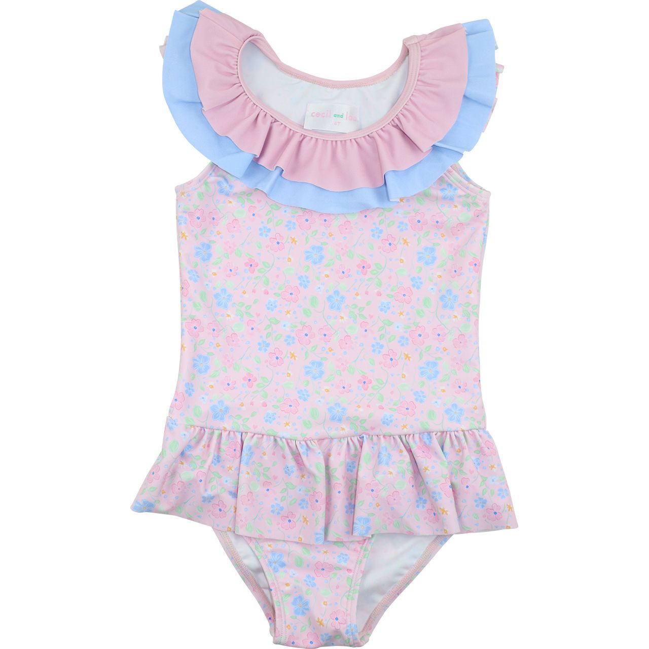 Floral Ruffle Swimsuit