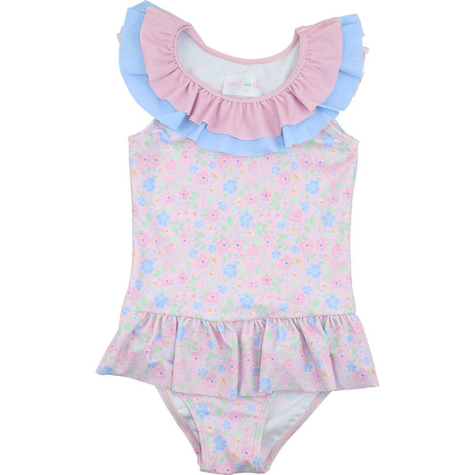 Floral Ruffle Swimsuit