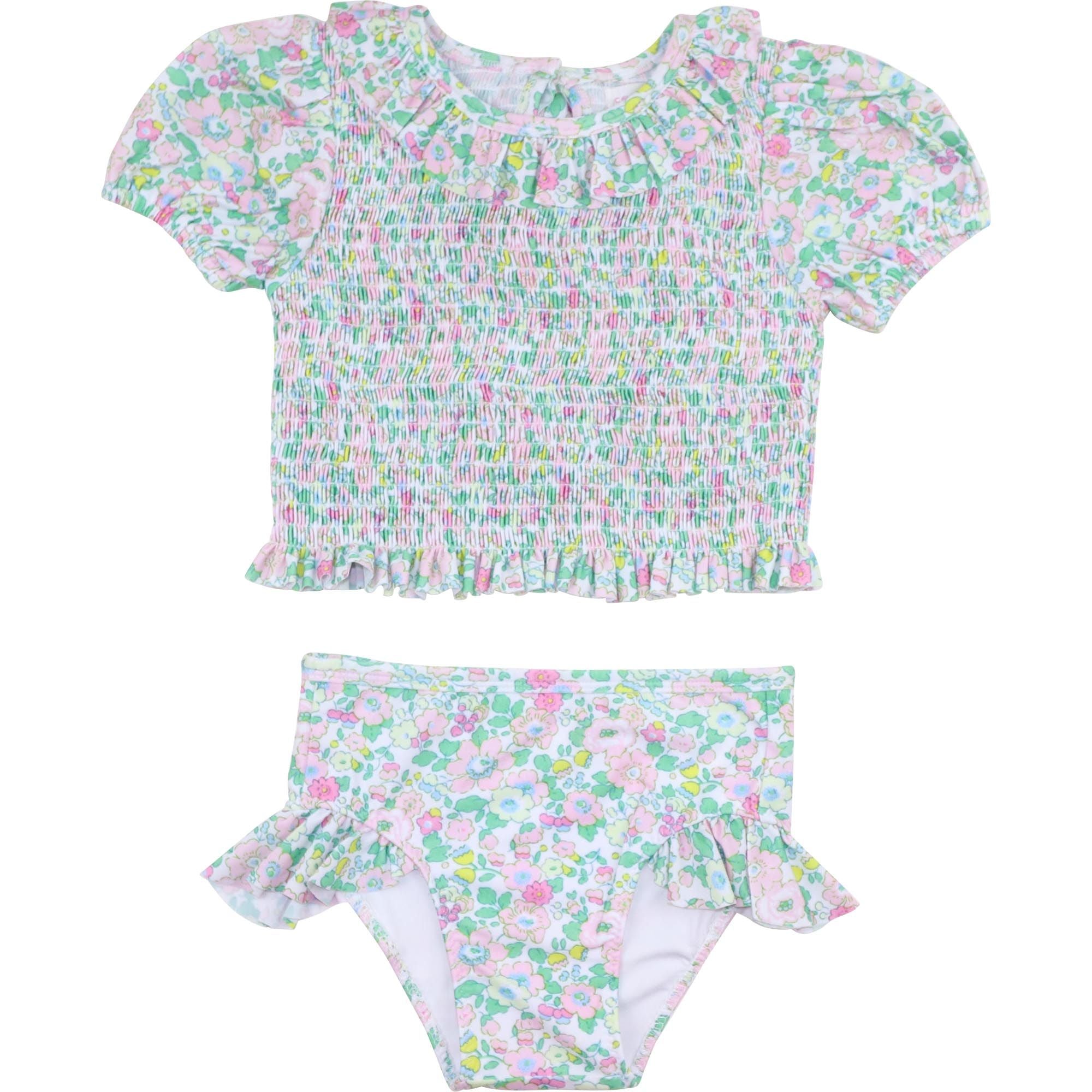 Floral Smocked Bikini