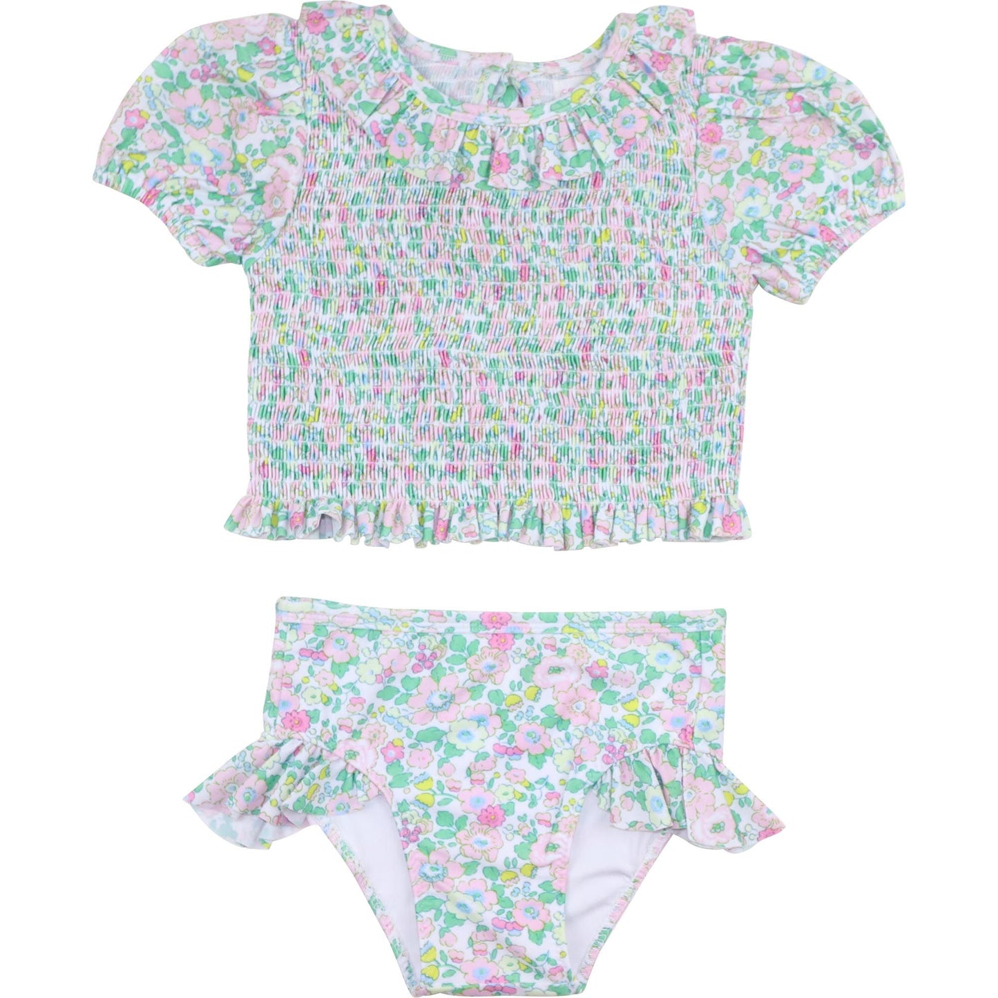 Floral Smocked Bikini